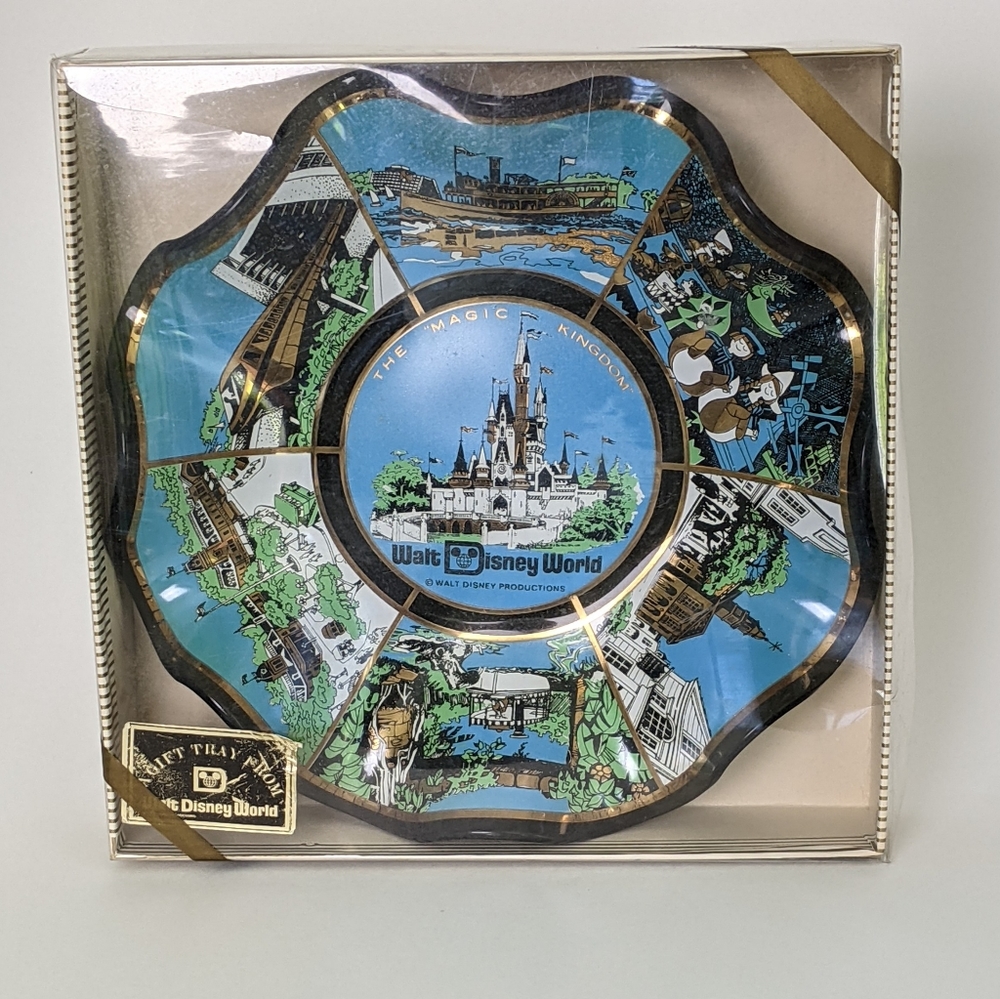Vintage 1970s Disney World Souvenir Dish New Origi